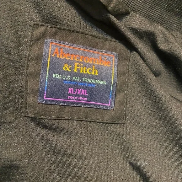 Abercrombie & Fitch Sequin Bomber Coat Jacket Rainbow size XL/XXL - Picture 4 of 8